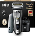 Braun Folienrasierer, Braun/Silber, Rasierer Herren Elektrisch Series 9, 9477cc, Silber, Elektrorasierer, 4+1 Scherkopf