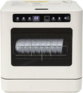 SYNCMH Geschirrspüler, 6–8 Teller oder Schüsseln, 800 W, 52 dB, ABS, PP, Legierung, Weiss