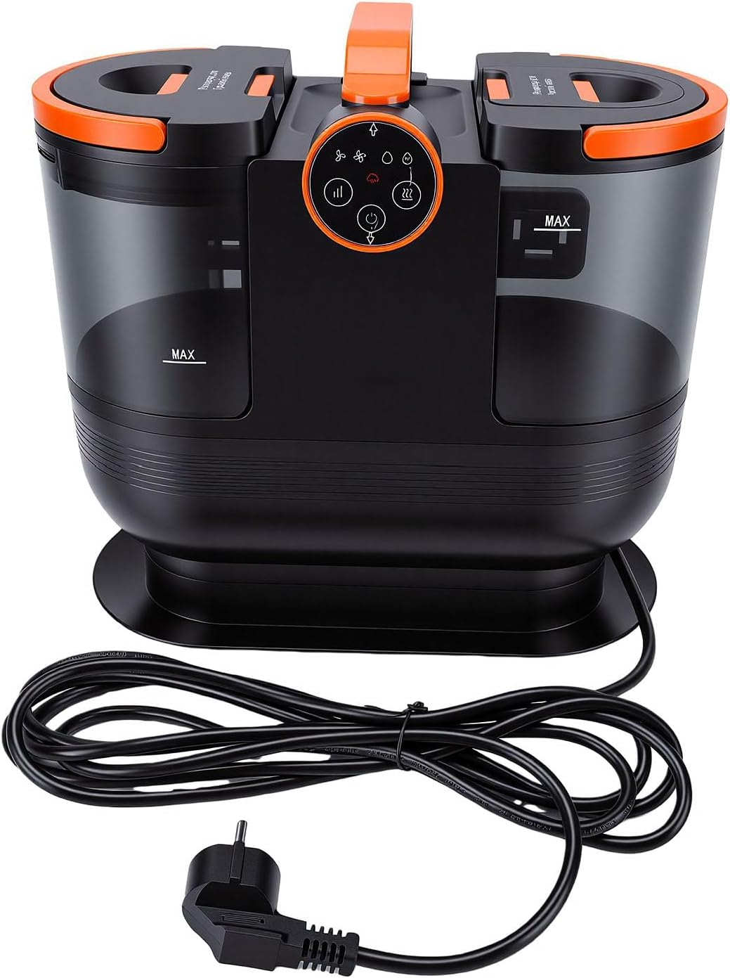 Sofa Topiky, 1700 W, ABS, Grau, Tragbarer Dampf-Teppichreiniger, Multifunktionaler Fleckenreiniger für Haustierflecken