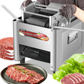 NEWTRY Allesschneider, 750 W, 5 mm, Schwarz, Kommerzieller Elektrischer Fleischschneider für Gastro