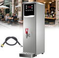 GJBMXSM Heisswasserspender, 2500 W, 20 L, Silber, Kommerzieller Wasserkocher, Elektrische Edelstahl-Heisswassergerät mit Stufenheizung