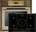Kaiser Backofen, 77 cm, 80 L, Schwarz, Herdset EH 6726 ElfAD + KCT 7797 FI Em, Retro Einbau, Elektro Backofenset