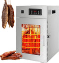 LjlXanthiper Reifeschrank, Grau, Dry Aged, Gewerblicher Fleischtrocknungs und, Grosse 14 Aufhängestangen, Temperaturregelung Von 30-90℃