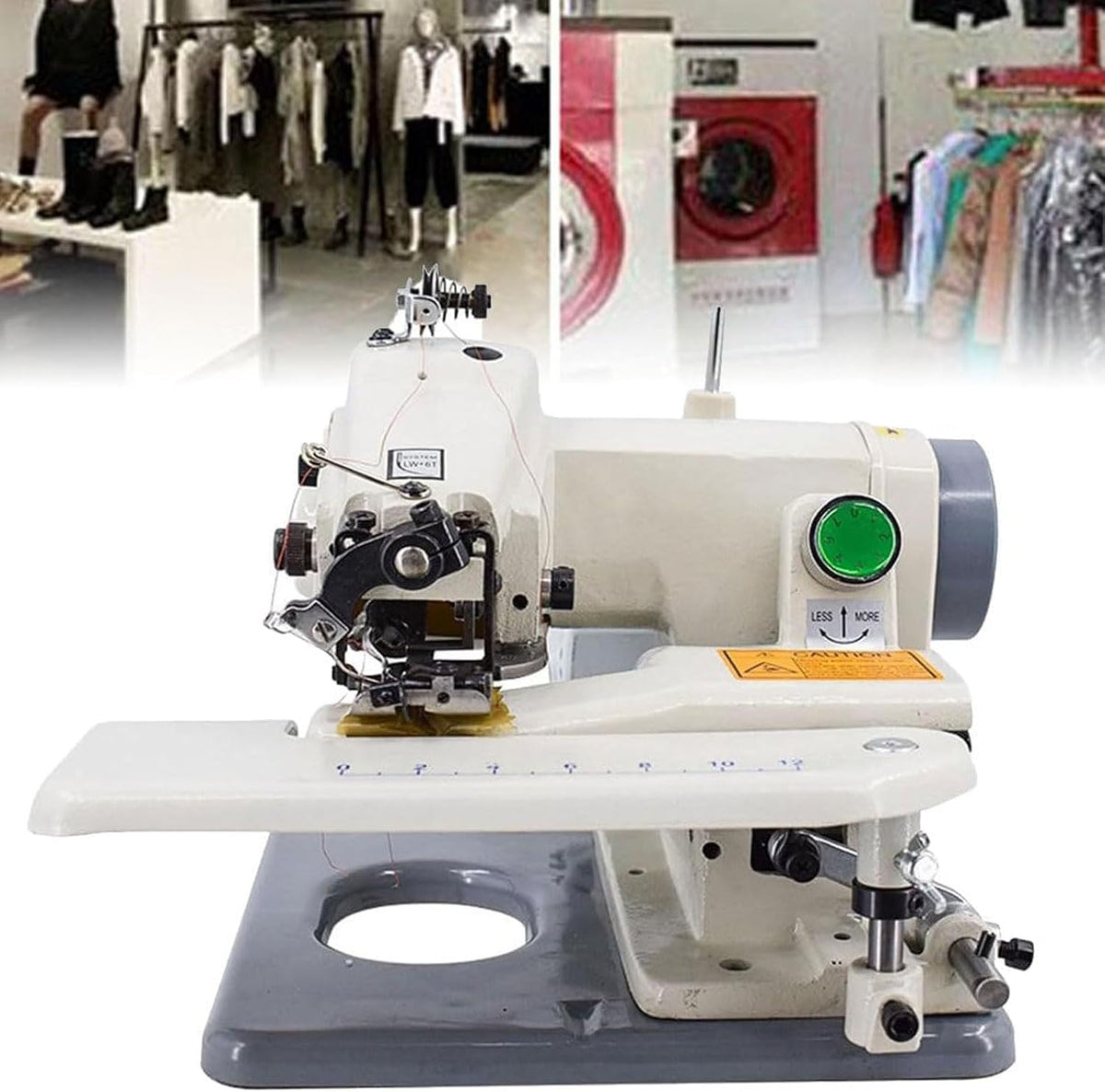 WTLONBF Blindstichmaschine, 8 mm, Schwarz, Tragbare Blindstich-Säummaschine, Näh- und Stickmaschine, Höchstgeschwindigkeit 1200 U/m
