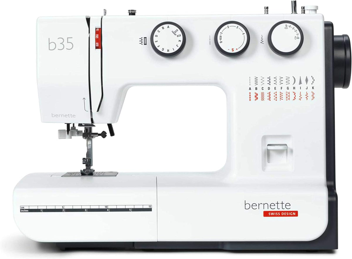 Bernette Einfache Nähmaschinen, Schwarz, 35 Swiss Design Nähmaschine
