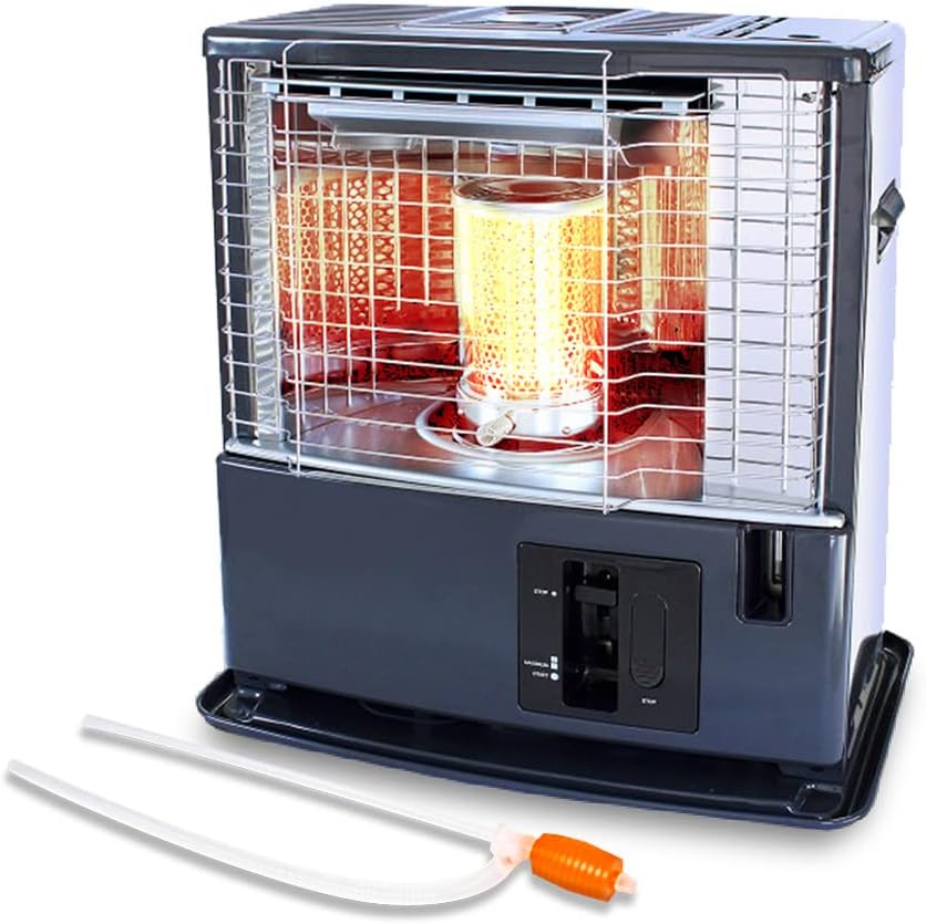 ration1.de Gasherd, Schwarz, Petroleumheizung 3000 Watt, Petroleumofen mit Handpumpe