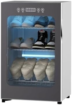 Ligent Schuhfächer, Grau, Schuhtrockner und Geruchsneutralisator - 60°C, 5-stöckige Aufbewahrung für Hausschuhe