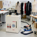XDLYWUZIQ Dampfglätter, Schwarz, 1600-W-Industrie-Dampfbügeleisenstation, Gewerbliches Elektrisches Dampfbügeleisen