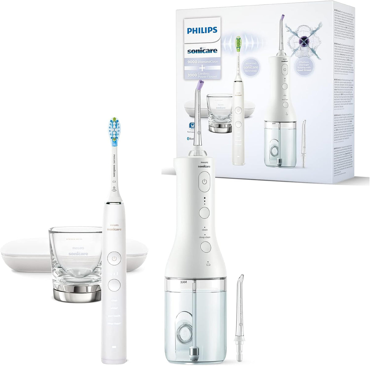 PHILIPS Mundduschen, Weiss, Sonicare kabellose Power Flosser Munddusche und, Saubere Zähne, sauberes Zahnfleisch und Plaque-Entfernung