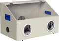 Bohnermaschinen, Grau, 2-Hole Table Polisher Box, Fully Enclosed Grinding Table Polisher Dust Box