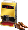Lissontine Schuhreiniger, 100 W, Edelstahl, Grau, Elektrische Schuhputzmaschine Mit Zeitanzeige, Automatische Schuhputzmaschine Für Haushalt