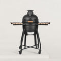 Forest Grill Holzkohlegrill, 2,8 cm, 34 cm, 4 mm, Silber, Kamado 16'' M, Keramikgrill mit starker Keramik, Edelstahl-Grillrost Ø