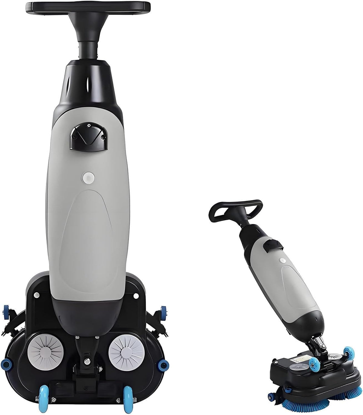 YANDDEA Nass- & Trockenmopps, 1200 m, 43 cm, Grau, Gewerbliche Scheuersaugmaschine, Mini-Scheuersaugmaschine mit Reinigungsbreite