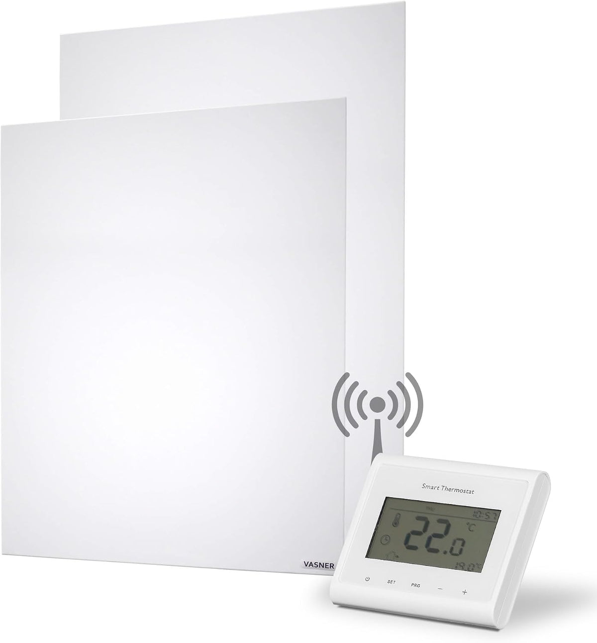 VASNER Heizkörper, 1200 W, Schwarz, Konvi VE RX Hybrid Infrarotheizung Funk, Hybridheizung mit Funksystem, 900