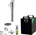 BieTal Kühler & Wasserspender, 25 Liter, Grau, Tafelwassergerät ® BT-25U Untertisch Wassersprudler für bis