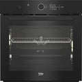 Beko Backofen, 71 l, Schwarz, BBIM17400BS bPRO 500 Einbau- mit 13 Funktionen, Garraumvolumen, Multifunktionsdisplay mit Sensortasten