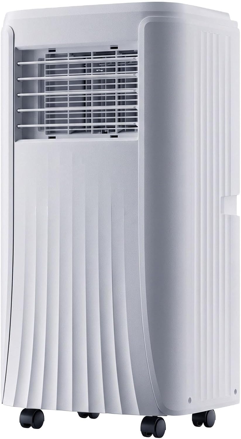 Mobiles Klimagerät, 350 m, Weiss, Tragbare Klimaanlage, 10.000 BTU, kühlt ², Smart AC mit Fernbedienung, leiser Ventilator und Schlafmodi