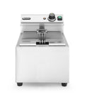 HENDI Heissluftfritteuse, 3500 W, 345 mm, 230 V, 8 L, Silber, Fritteuse Mastercook, Tischfriteuse, Sicherhetsthermostat