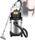 Sofa Oiyekntd, 80 L, Edelstahl, Kunststoff, EVA, Baumwolle, Schwarz, Gewerblicher Teppichreiniger mit Doppelwassertank