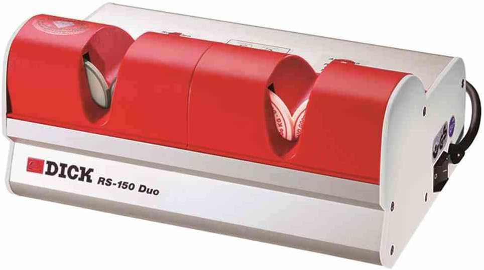 F. Dick Elektrische Messerschärfer, Schwarz, Abziehmaschine, RS-150 Duo (75 Watt, 230 Volt, geeignet für Laden und Gastronomie) 9805000