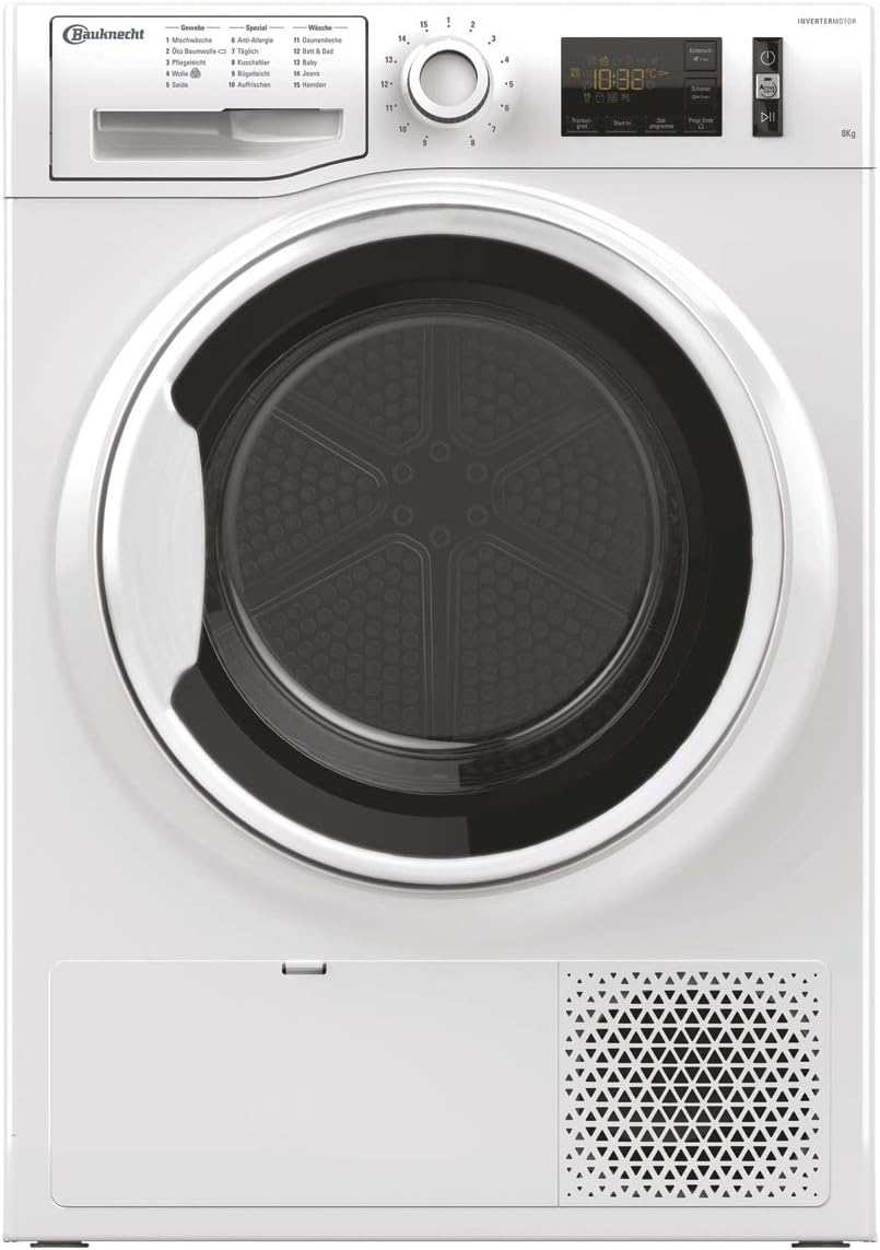 Bauknecht Wärmepumpentrockner, 8 kg, Schwarz, T Advance M11 8X3WK DE / A+++ / / ActiveCare-Technologie /